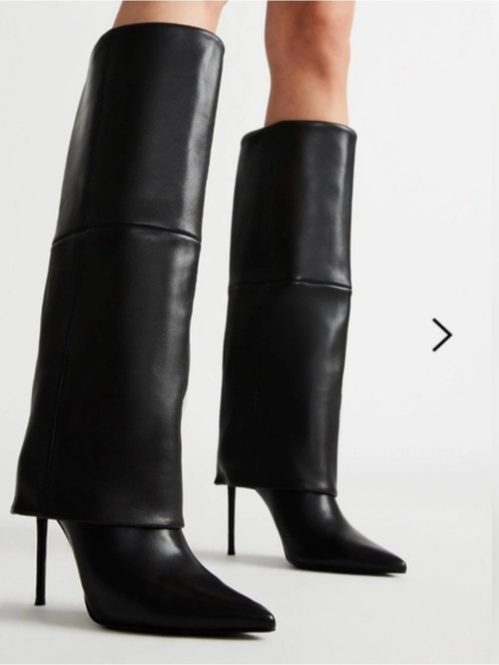 Steve Madden Black REAL leather Smith Boot